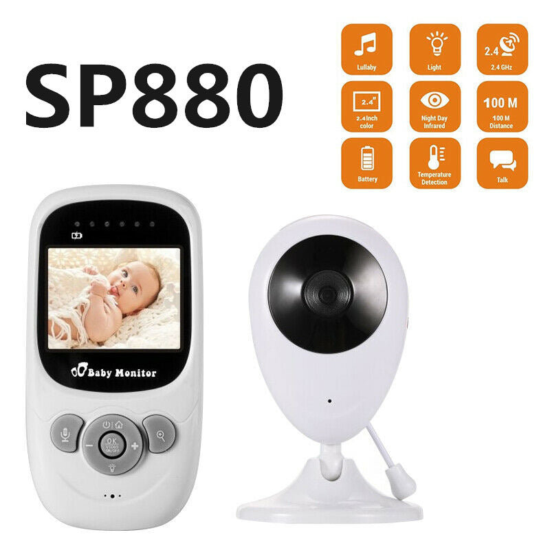 Smart WiFi Baby Monitor with Night Vision & Two-Way Audio